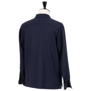 De Petrillo Aubergineblaue Sportjacke „Shirt Pocket