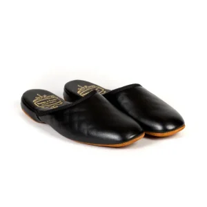 Bowhill u0026 Elliott Bowhill & Elliot X Mj: Schwarzer Slipper Aus Kalbsleder Hot