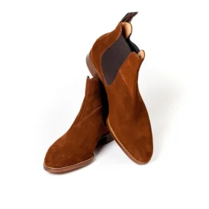 Saint Crispin's Chelsea-Stiefel Aus Braunem „Hunting"-Wildleder Best