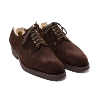 Saint Crispin's Derby „Blucher" Aus Dunkelbraunem Wildleder Reine Handarbeit Cheap