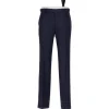 Rota Sartorial Exklusiv Bei Michael Jondral: Blaue Flanellhose Aus Reiner Wolle Rota Sart New