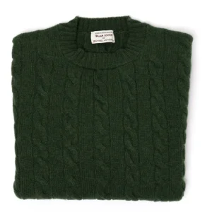 William Lockie Exklusiv Bei Mj: Pullover „Crew Cable-Rib" Aus Reinem Geelong Shop