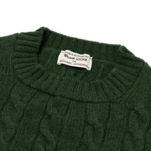 William Lockie Exklusiv Bei Mj: Pullover „Crew Cable-Rib" Aus Reinem Geelong Shop