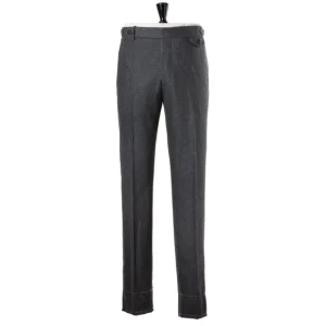 Rota Sartorial Exklusiv Fur Michael Jondral: Graue Flanellhose Aus Reiner Wolle Rota Online