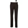 Rota Sartorial Exklusiv Fur Michael Jondral: Braune Flanellhose Aus Reiner Wolle Cheap