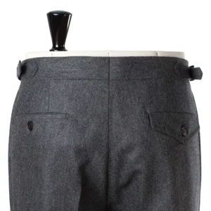 Rota Sartorial Exklusiv Fur Michael Jondral: Graue Flanellhose Aus Reiner Wolle Rota Online