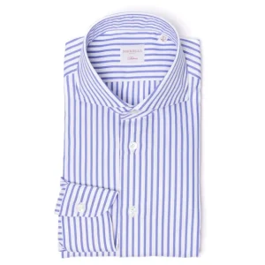 Borriello Gestreiftes Hemd Aus Reiner Baumwolle „Jermyn Stripe" Handgefertigt Best Sale