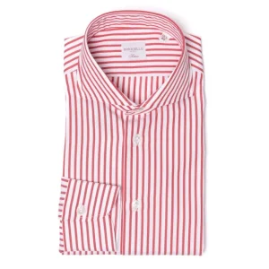 Borriello Gestreiftes Hemd Aus Reiner Baumwolle „Jermyn Stripe" Handgefertigt Online