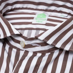 Finamore 1925 Gestreiftes Sportshirt „Bourbon Stripes