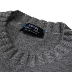Cesare Attolini Grauer Pullover „Duvet