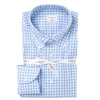 Borriello Kariertes Hemd „Royal Oxford" Mit Button Down Und Sport Cuff - Handgemacht Sale