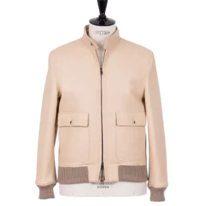 Schutzhütte Lederjacke „New Luxury Bomber