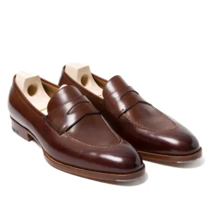 Saint Crispin's Loafer „Dress Penny" Aus Braunem Kalbsleder Komplett Von H Outlet