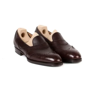 Saint Crispin's Loafer "Scotsman" Aus Dunkelbraunem Kalbsleder "Russian Calf" - Reine Store