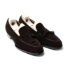 Saint Crispin's Loafer „Split Toe Quaste" Aus Dunkelbraunem Wildleder Purely Ha Hot