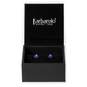 Barbarulo Napoli Manschettenknöpfe „Lapislazuli-Blumendiamant" Aus Sterlingsilber Purel Discount