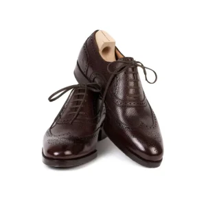 Saint Crispin's Oxford "Brogue American" Aus Genarbtem Kalbsleder - Reine Handarbeit Store