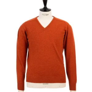 William Lockie Pullover „Leven Vee" Aus Reiner Geelong-Lammwolle 2-Lagig Sale