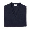 William Lockie Pullover „Leven Vee" Aus Reiner Geelong-Lambswool 2-Lagig Discount