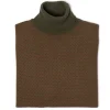 Brigatelli seit 1922 Rollkragenpullover Aus Merinowolle Und Kaschmir Mit Quadratischem Jacquard 1-Lagig, Ca Sale