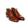 Saint Crispin's Stiefeletten „Chukka" Aus Braunem Kalbsleder „Russian Calf" Fashion