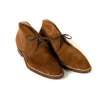 Saint Crispin's Stiefeletten „Chukka Norvegese" Aus Cognacbraunem Kudu-Antilopen-Vollnarbenleder Online